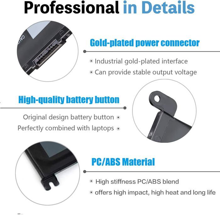 Batterie Ordinateur Portable Dell WDX0R 42Wh - Latitude 3480/3580 Inspiron 15/17 Vostro