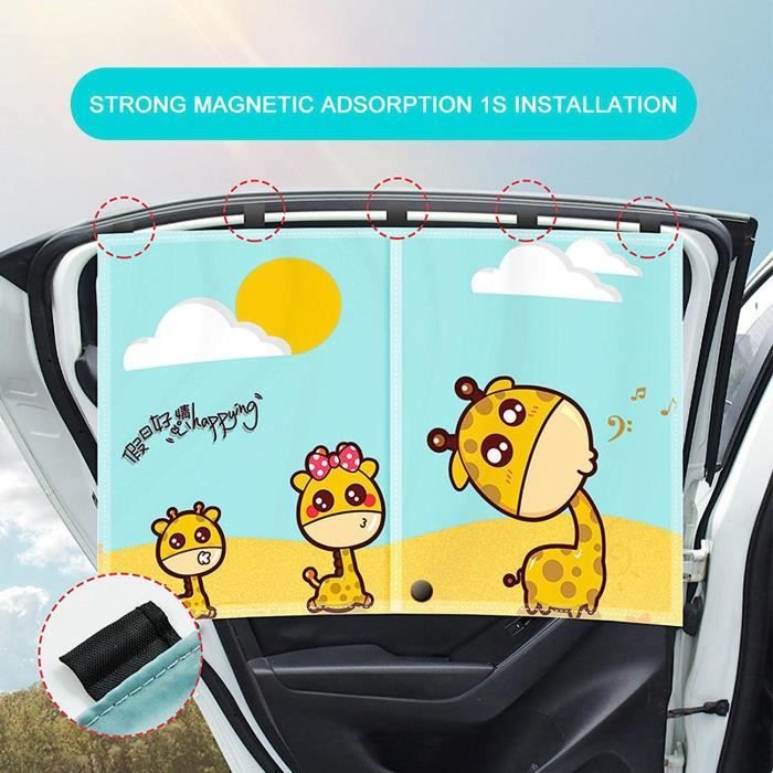 Rideau de pare-soleil magnétique de voiture, rideau de protection solaire  pour bébés et enfants, universel m A3