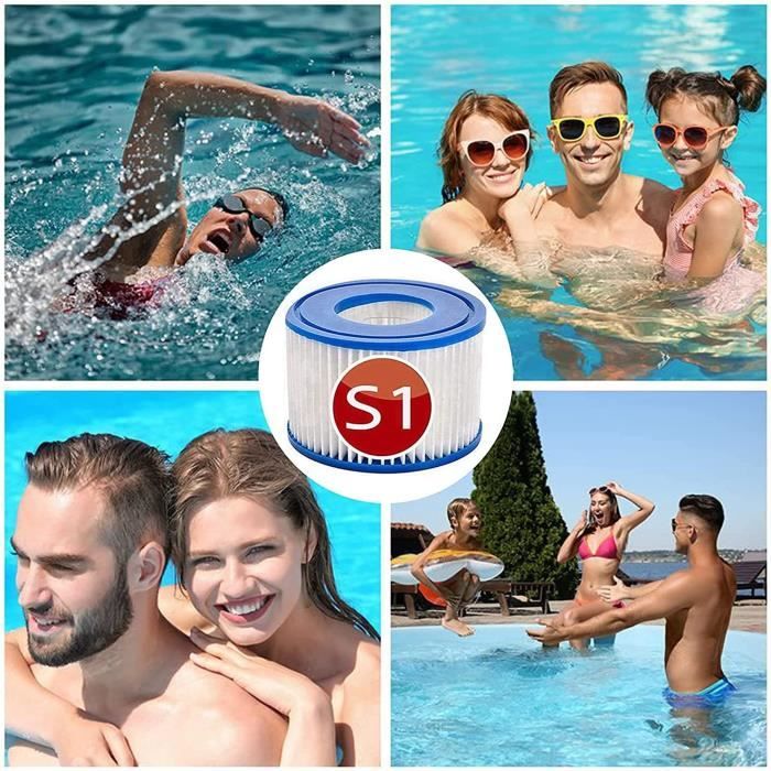 Cartouche Filtrante Intex S1 29011E Pour Pure Spa - Filtration Efficace, Prolonge La Durée De La Pompe - Entretien Facile