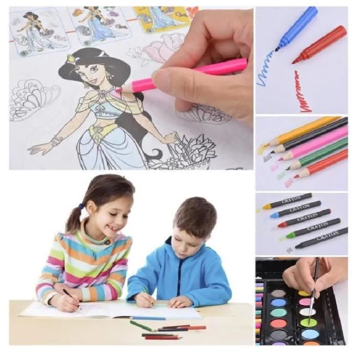 Sets de Dessin, Malette de Coloriage pour Enfants 150 Pcs