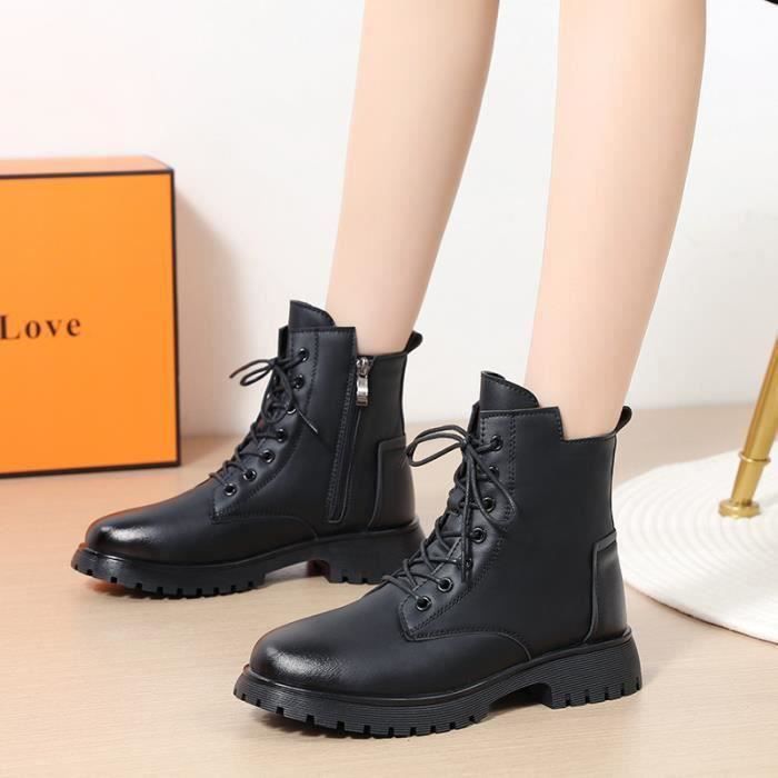 Bottines sales femme cdiscount