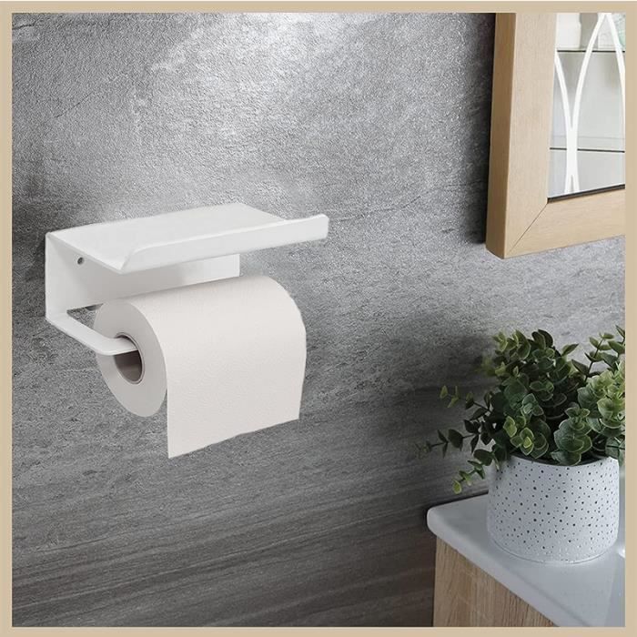 Porte papier toilette, support papier toilette, dérouleur papier toilette -  PQTissue, plastique