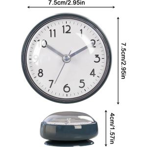 Horloge Murale Salle De Bain étanche – Silencieuse – Ventouse – Sans Tic-tac
