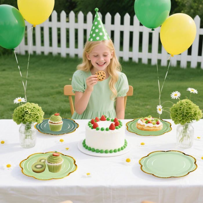 Lot de 25 assiettes à dessert en plastique polyvalentes de qualité