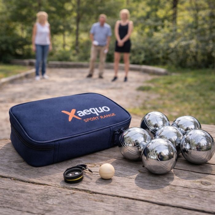 Sacoche 3 Boules en métal Striées pour Pétanque | | Le
