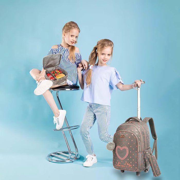 Cartable CP Fille Roulette | Livraison Gratuite - Cartables Enfant