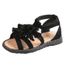 Enfants Mode Bebe Spartiates Enfants Garcons Filles D Ete Chaussures Sandales Casual Noir Noir Cdiscount