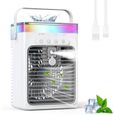 Climatiseur Portable, 3-en-1 Refroidisseur par Évaporation avec 3 Vitesses 2 Modes Brumisation, Gris, 1000ml Min CLIMATISEUR MOBILE