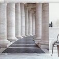 Abakuhaus Pilier Rideau de Douche, Colonnes romaines Pierre, 175 x 200 CM, La poussière et gris-0