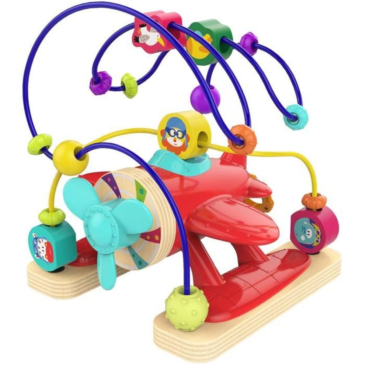 Jeu Labyrinthe A Perle En Bois Pour Enfant Jouet Circuits De Motricite Pour Garcon Et Fille 1 An 2 Ans Cadeau D Anniversaire Cdiscount Jeux Jouets