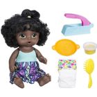 HASBRO Poupon Baby Alive - Miam Miam les bonnes pâtes - Fonctions électroniques - Cheveux noirs