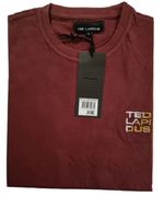 T-shirt Homme  manches courtes col rond coton doux TED LAPIDUS Bordeaux