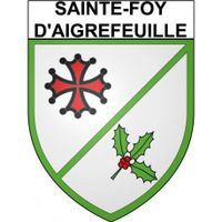 Sainte-Foy-d'Aigrefeuille 31 ville Stickers blason autocollant adhésif - Taille : 4 cm
