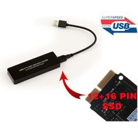 Boitier USB 3.0 pour SSD MACBOOCK 12 + 16 BROCHES - Pour SSD de Macbook, en PCIe (2013/2014/2015/2016)