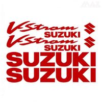 8 sticker VSTROM – ROUGE FONCE – sticker SUZUKI VSTROM DL 650 1000 - SUZ440