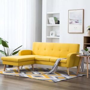 Canape D Angle Jaune Cdiscount Maison