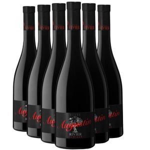 VIN ROUGE Côtes du Rhône Villages Chusclan Cuvée Augustin Rouge 2021 - Lot de 6x75cl - Maison Rivier - Vin AOC Rouge de la Vallée du Rhône