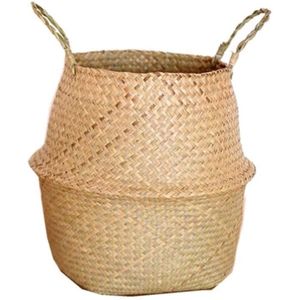 Panier De V/êtements Sales Panier De Rangement De V/êtements Sales Panier /À Linge Avec Couvercle 34cm blanc Rotin Tiss/é Panier De V/êtements Sales