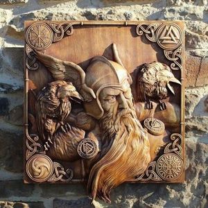 Décoration murale en métal, décor viking en métal, casque viking,  mythologie nordique, décoration de la maison, du bureau, art A483 -  Cdiscount Maison