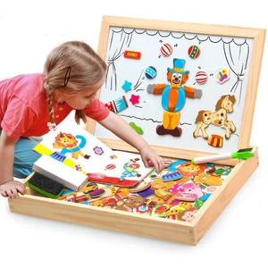 Uping Puzzle Magnétique Enfant avec Tableau Double Face Aimanté, Jouet et  Cadeau pour Enfant 3 Ans 4 Ans 5 Ans 130 Pièces : : Jeux et Jouets