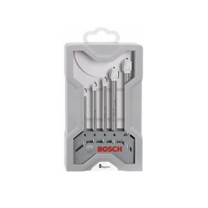 jeu de 5 pièces Bosch Forets à béton Robust Line Silver Percussion