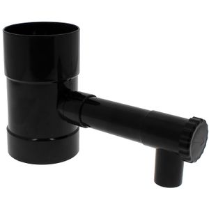 COLLECTEUR EAU - CUVE  Récupérateur d'eau de pluie noir pour gouttière 100 mm