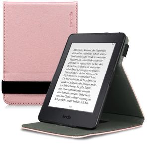 MyGadget Cover Simili Cuir pour Kindle Paperwhite 2018 Poign/ée /élastique /& Fonction Auto R/éveil//Sommeil Marron Flip Case PU Leather