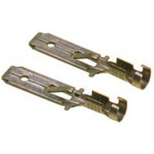 Cosses à Clip Femelles Isolées - Lot De 50 Pièces - Pour Sections 1 à 2,5 Mm² - Largeur 6,3 Mm - Marque Elématique