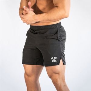 SHORT DE SPORT Short,Shorts de Fitness pour hommes, musculation, Jogging, s courts de marque pour hommes, vêtements de sport- Black[D8971]