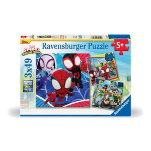 PUZZLE Ravensburger-SPIDERMAN-Puzzles 3x49 pièces - Spide