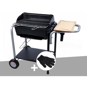 BARBECUE Barbecue charbon Roma Somagic + Gant de protection