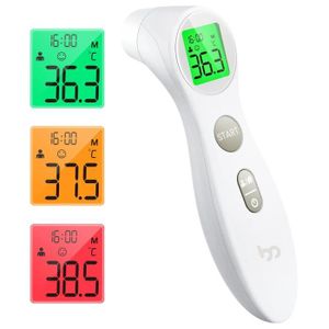 THERMOMÈTRE BÉBÉ Thermomètre Frontal Bebe et Adultes, Thermometre Medical Numérique sans Contact pour la Fièvre, Thermomètre Infrarouge précis In15