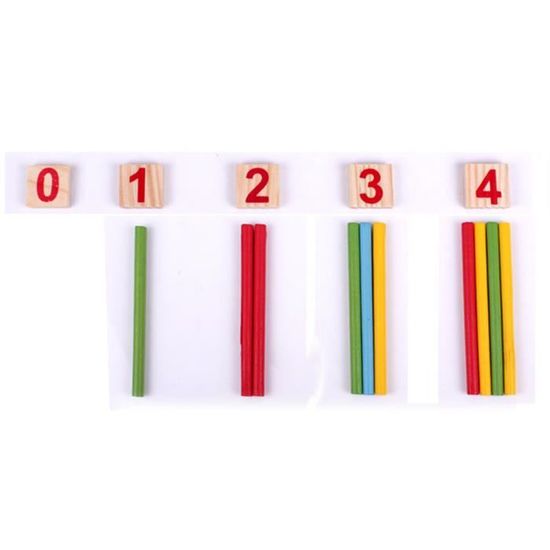 Lionlar Jouets En Bois Jeux De Mathématiques, Blocs Et Bâtons Numériques, Bâtons De Comptage Pour Enseignement Des Mathématiques