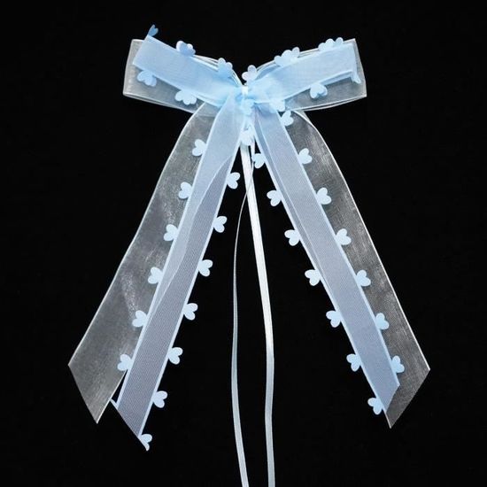 Lot De 4 Nœuds En Soie Pour Voiture De Mariage - Rose Simulation Avec Ruban Organza - Décoration Poignée, Rétroviseur