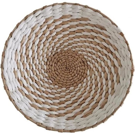 Ensemble De 6 Paniers En Osier De Décoration Murale En Jonc De Mer