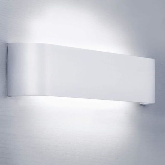 APPLIQUE DINTERIEUR Lightess Applique Murale Interieur LED 12W Blanc Froid 6000K Lampe Murale Aluminium Luminaire Mural Moderne 73