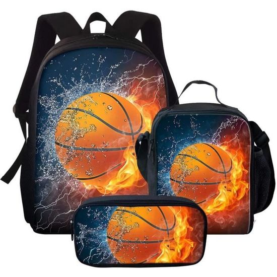 HunterBee Sac à Dos De Sport Grand Volume - Compartiment Ballon, Portable 17" Pour Basket, Football