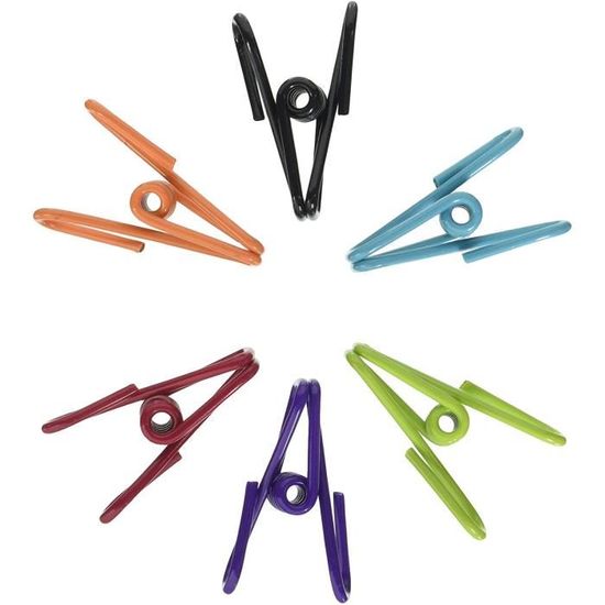 Lot De 48 Pinces à Linge JVL - Ultra Résistantes, Ressorts Anti-rouille | 3 Couleurs, Prise Forte