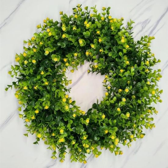 Couronne De Fleurs Artificielles En Forme De Cœur – Décoration Saint-Valentin & Printemps – Pour Porte Ou Intérieur
