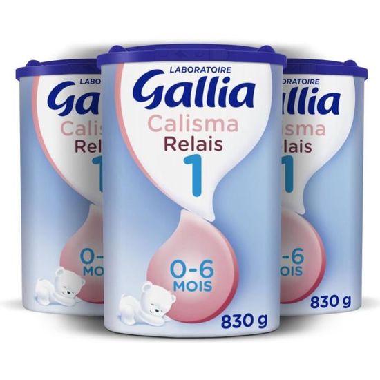 Lait bébé 1er âge de 0 à 6 mois Calisma Relais GALLIA la boite de 830g
