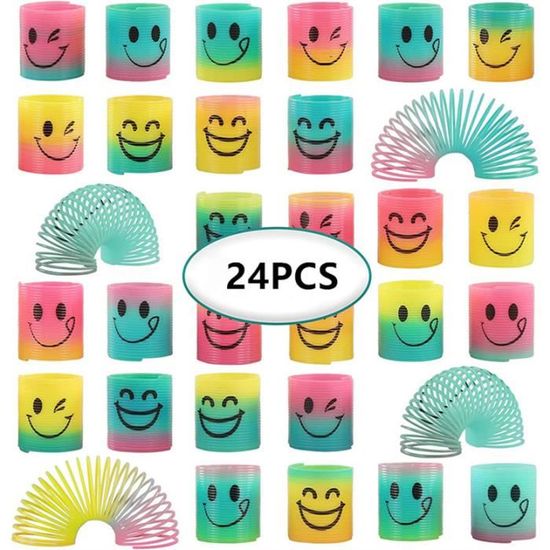 Lot De 6 Mini Smiley Magique Arc-en-ciel, 3.5 Cm, Jouet Amusant Et Colore Jouets Sensoriels Pour Enfants Autistes 6 Pieces Amz B0bc