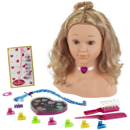 Klein 5240 - Coiffure - Tête à Coiffer Et Maquiller Princess Coralie, Grand Modèle MHWHA Klein 5240 - Coiffure - Tête à Coiffer Et Maquiller Princess Coralie, Grand Modèle MHWHA