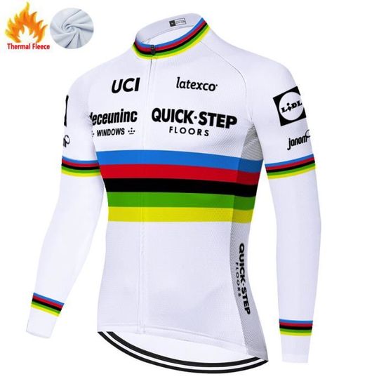 Maillot de cyclisme,Maillot de cyclisme en polaire thermique pour