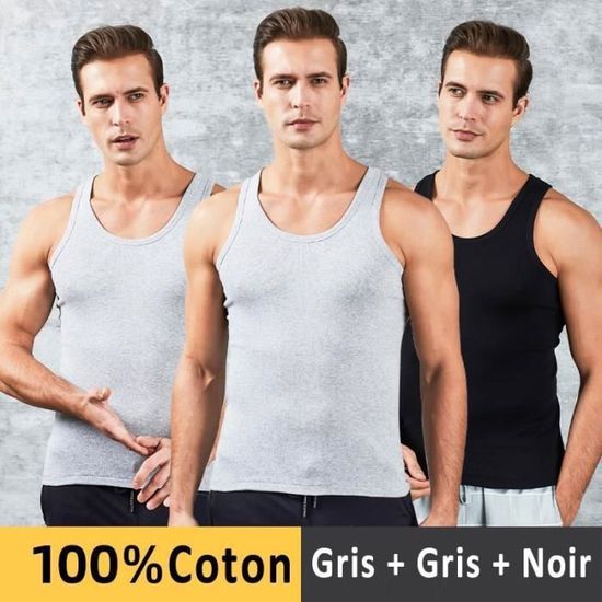Lot De 3 Débardeurs Femme - Sans Manches, Coupe Ample, Confortable Et Respirant Pour L'Été - Coloris Uni