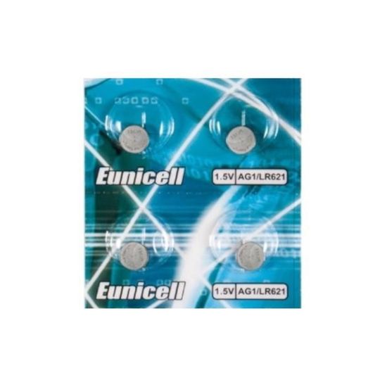 Lot De 100 Piles Bouton AG1/LR621 1.5V - EUNCELL - Alcalines - Envoi Suivi