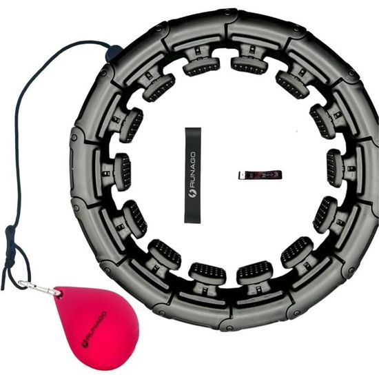 Hula Hoop Fitness Intelligent – Cerceau Minceur Violet, 16 Segments, Sans Compteur