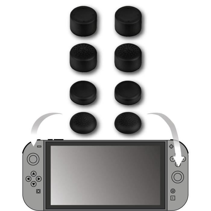 Konix Thumb Grips pour Joy Con Switch 2 x 8 - vue 5