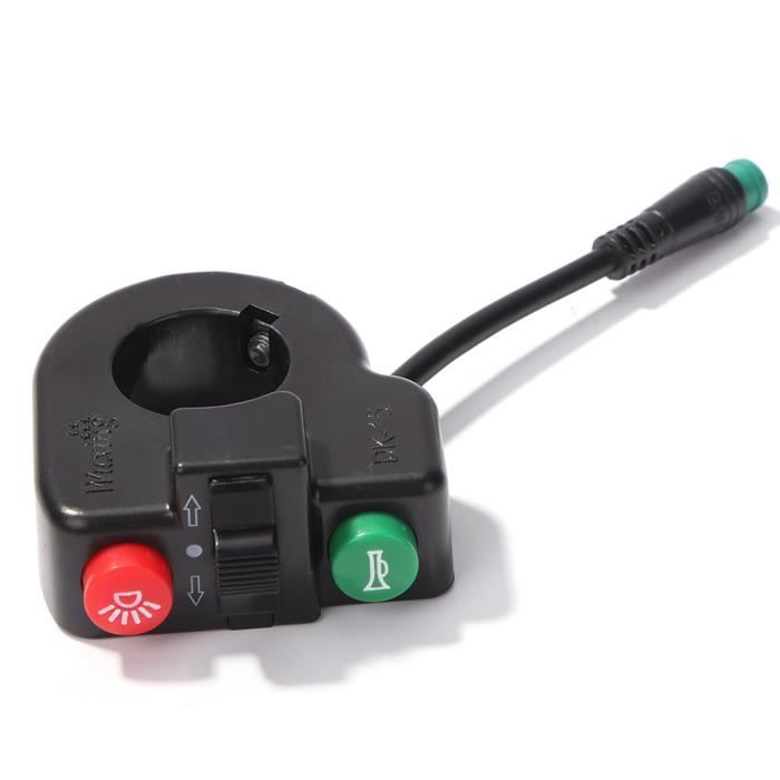 Interrupteur de Guidon de Trottinette Électrique Bouton Marche/Arrêt pour Phares pour Pièces détachées Kugoo Kirin M4 et M4 Pro