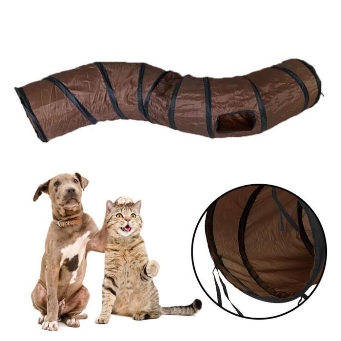 Tunnel pour chat Jouet pour chat S Tunnel Chat de compagnie Play Tunnel Tube Jouet pour animaux de compagnie pliable Multicolore