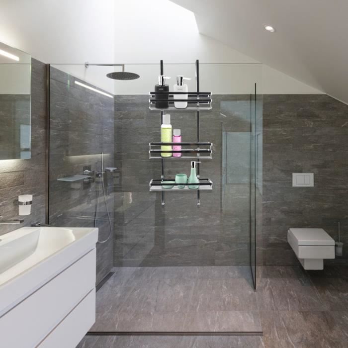 Etagère de douche à suspendre Étagère de douche Panier de douche 3 paniers